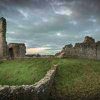 Buy canvas prints of Ogmore castle by Chris Jones