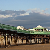Buy canvas prints of  Victorian Pier St Annes by Christian Corbett