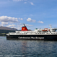 Buy canvas prints of Arran Ferry Caledonian Isles by Ros Ambrose