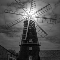 Buy canvas prints of Heckington Eight Sailed Windmill by Ros Ambrose