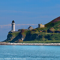 Buy canvas prints of Davaar Island Lighthouse Campbeltown by Ros Ambrose