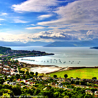 Buy canvas prints of Firth of Clyde From Lyle Hill  by Ros Ambrose