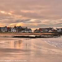 Buy canvas prints of North Berwick at Sunset by Ros Ambrose