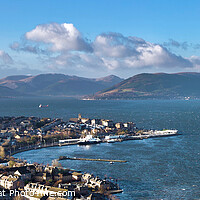 Buy canvas prints of Firth of Clyde From Lyle Hill by Ros Ambrose