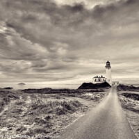 Buy canvas prints of Guiding Light of Turnberry: A Beacon of History by Ros Ambrose