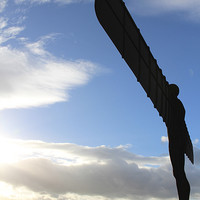Buy canvas prints of  Angel of the North by Ros Ambrose