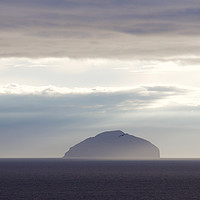 Buy canvas prints of Evening Mist over Ailsa Craig by Ros Ambrose