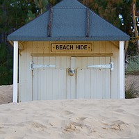 Buy canvas prints of Beach Hut "Beach Hide" Wells-Next-The-Sea by Ros Ambrose