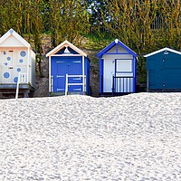 Buy canvas prints of Beach Huts 42-47 Wells-Next-The-Sea by Ros Ambrose