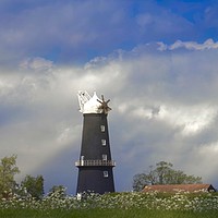 Buy canvas prints of Sibsey Trader Windmill by Ros Ambrose