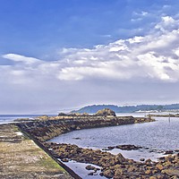 Buy canvas prints of Maidens Harbour Ayrshire by Ros Ambrose