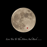 Buy canvas prints of Love You To The Moon And Back by Ros Ambrose