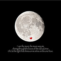 Buy canvas prints of I See The Moon, The Moon Sees Me by Ros Ambrose