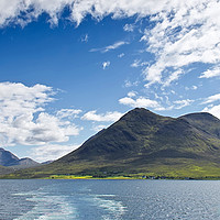 Buy canvas prints of Glamaig From Raasay Ferry by Ros Ambrose