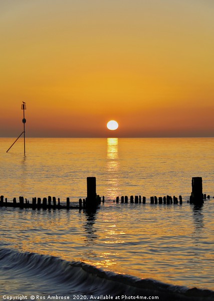 Hunstanton at Sunset Picture Board by Ros Ambrose