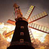Buy canvas prints of Heckington 8 Sail Windmill by Ros Ambrose