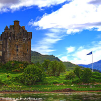 Buy canvas prints of Eilean Donan Castle by Ros Ambrose