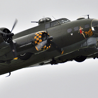 Buy canvas prints of  B-17 Sally B. " The Flying Fortress " by Tom Pipe