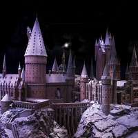 Buy canvas prints of  Night time at Hogwarts castle. by James Tully