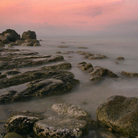 Buy canvas prints of  Rocky shores by James Tully