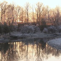 Buy canvas prints of  Frosty Reflection 2 by shawn mcphee I