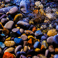 Buy canvas prints of  Waves over Multi color rocks by shawn mcphee I