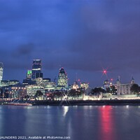 Buy canvas prints of Building LONDON MODERN AND MEDIEVAL SKYLINE.  by DAVID SAUNDERS