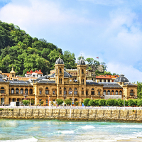 Buy canvas prints of  Summer in San Sebastian by Mary Machare