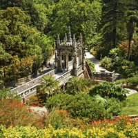 Buy canvas prints of The Gardens of Quinta da Regaleira  by Mary Machare