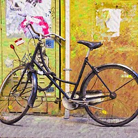 Buy canvas prints of The Bicycle by Mary Machare
