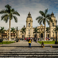 Buy canvas prints of Cathedral of Lima  by Mary Machare
