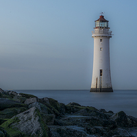 Buy canvas prints of  New Brighton Lighthouse by Mark Clair