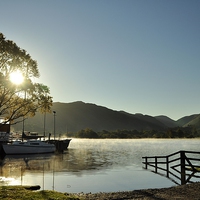 Buy canvas prints of  ' Early Morning Ullswater ' by David Lawton