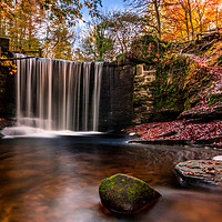 Buy canvas prints of Nant Mill Waterfall by Garry Kennedy