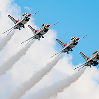 Buy canvas prints of USAF Thunderbirds  by Martyn Wraight