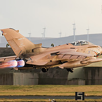 Buy canvas prints of Gulf War " RAF Tornado Gr4" departs RAF Lossiemout by Martyn Wraight