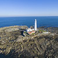 Buy canvas prints of St Marys Lighthouse by Ben Wilkinson