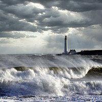 Buy canvas prints of Stormy sea by michael mcfarlane