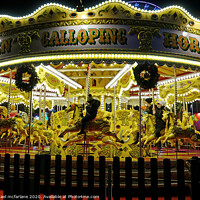 Buy canvas prints of Horse Carousel by michael mcfarlane