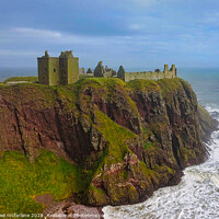 Buy canvas prints of Dunnottar Castle by michael mcfarlane