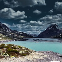 Buy canvas prints of Glacier lake by michael mcfarlane