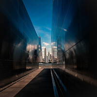 Buy canvas prints of Twin tower memorial wall by michael mcfarlane