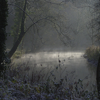 Buy canvas prints of  Cold and frosty Morning by Paul Collis