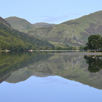 Buy canvas prints of  Summer at Crummock water. by Paul Collis