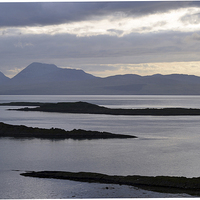 Buy canvas prints of  A view to the isle of Jura by Paul Collis