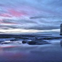Buy canvas prints of New Brighton Sunset, Wirral by Beth McAllister