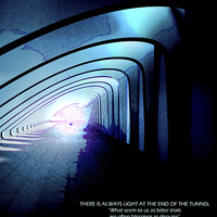 Buy canvas prints of Light At The End Of The Tunnel #2  by Peter Yardley