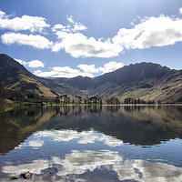 Buy canvas prints of Buttermere in Spring by Peter Yardley