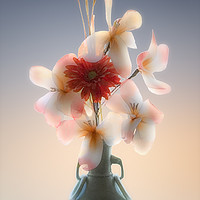 Buy canvas prints of Flowers in Vase #1 by Peter Yardley