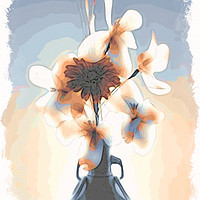 Buy canvas prints of Flowers in Vase #3 by Peter Yardley